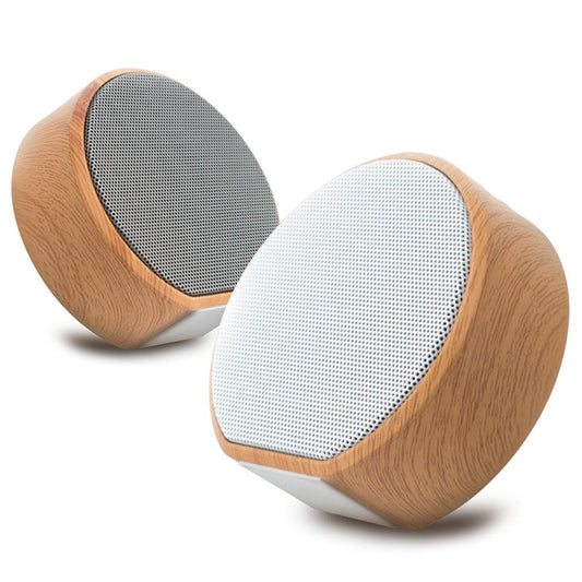 Mini Wood Bluetooth Speaker, Portable Outdoor Wireless Support AUX TF