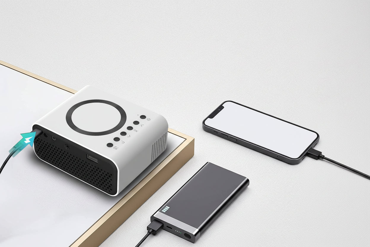 YT300 Mobile Projector Support 1080P Home Theater Media Player Smartphone