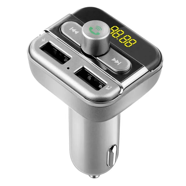 Car Wireless FM Transmitter, 3.4A Dual USB Charger