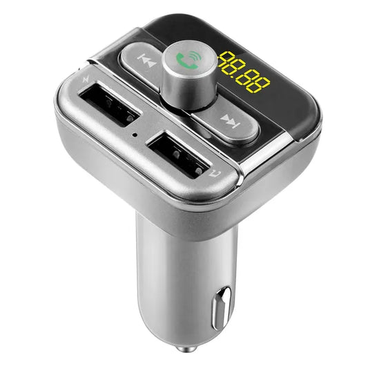 Car Wireless FM Transmitter, 3.4A Dual USB Charger