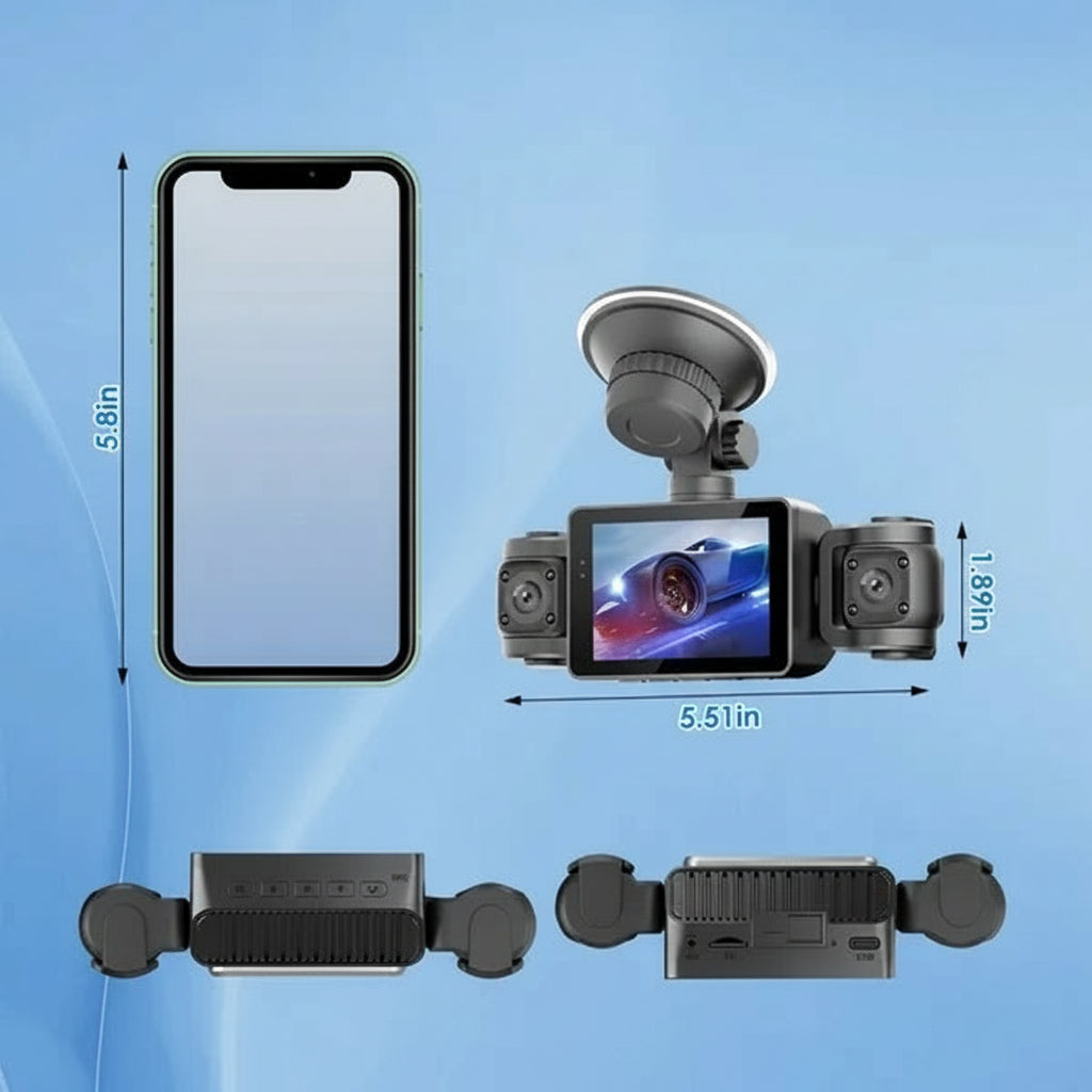 4 Channel Car Dash Cam