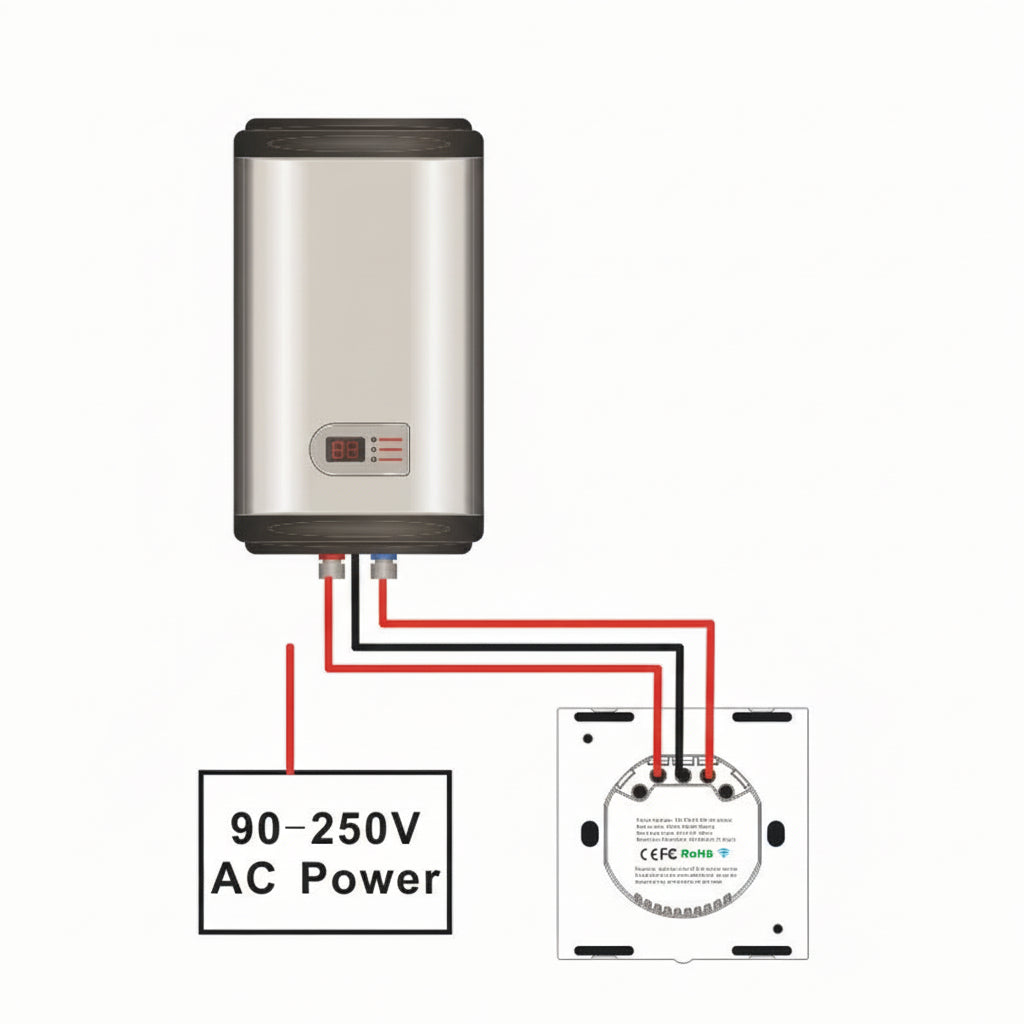 20A Smart WiFi Water Heater Touch