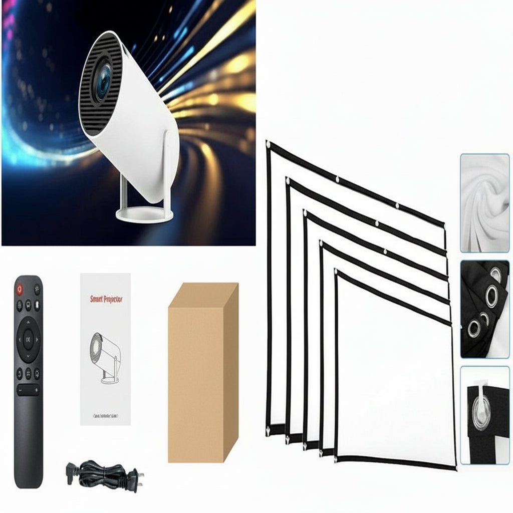 HY300 Pro Projector Home Theater Entertainment Portable Small Projector