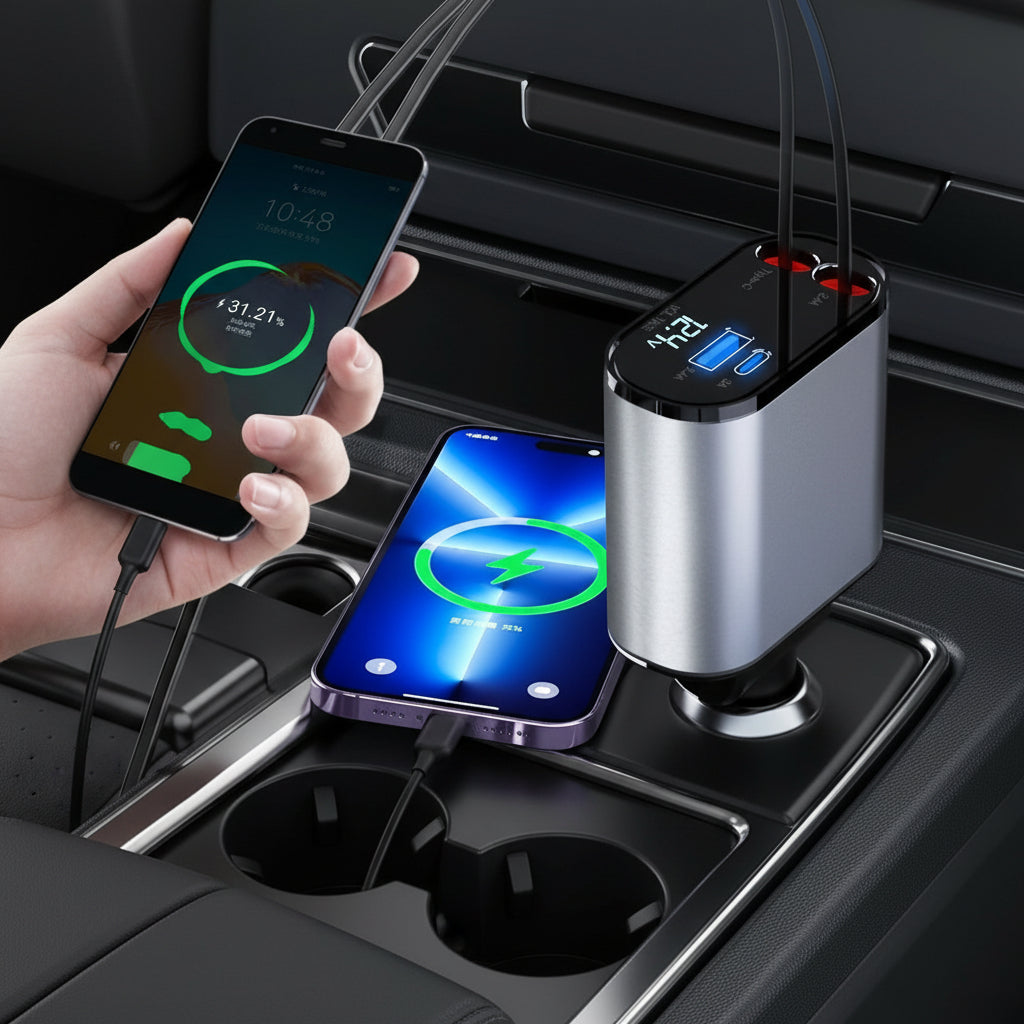Super Fast Charging, 4in1 For Car's