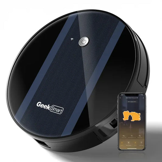 Geek Smart Robot Vacuum Cleaner G6 Ultra-Thin 1800Pa Strong Suction, Automatic Self-Charging