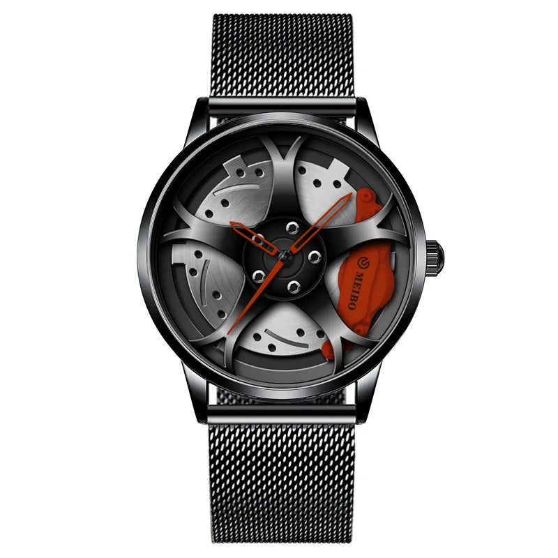 Car Wheel Hub Watches, Stainless Steel