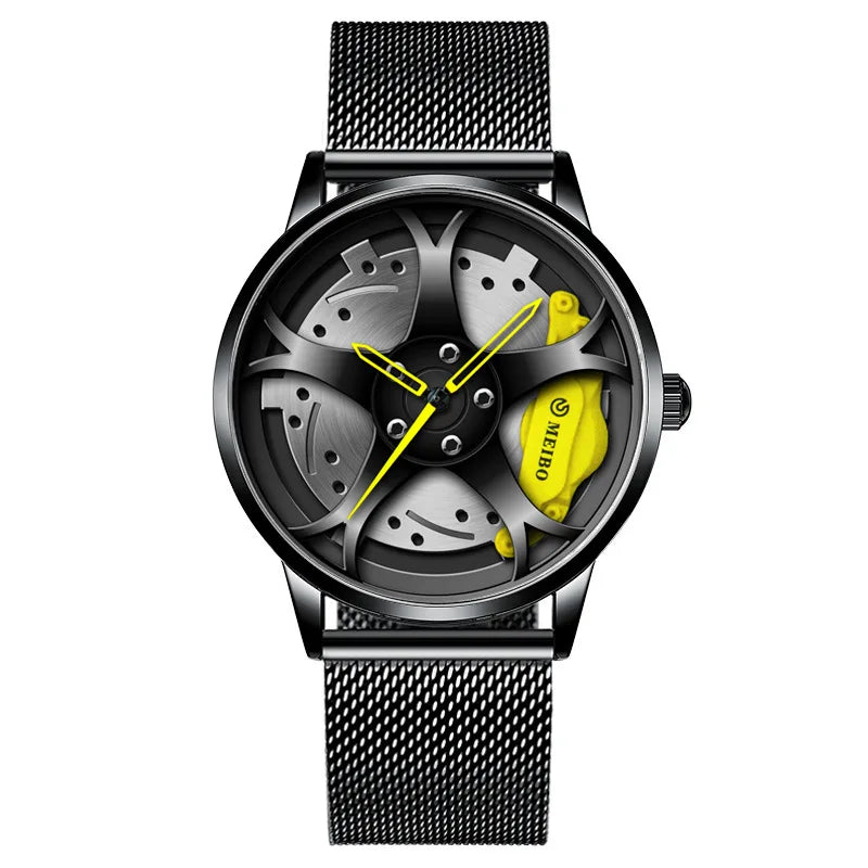 Car Wheel Hub Watches, Stainless Steel