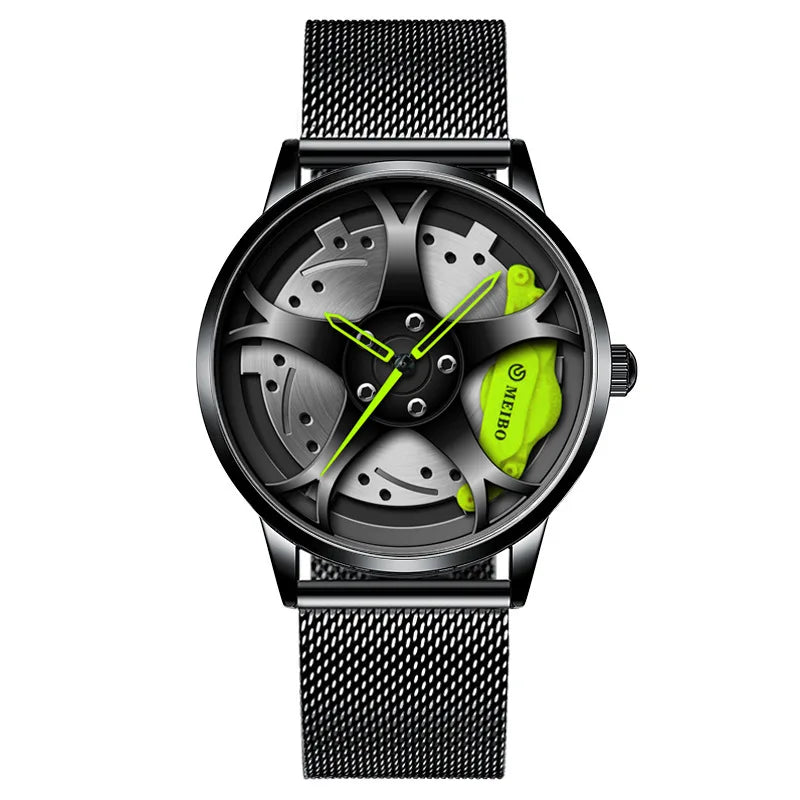 Car Wheel Hub Watches, Stainless Steel