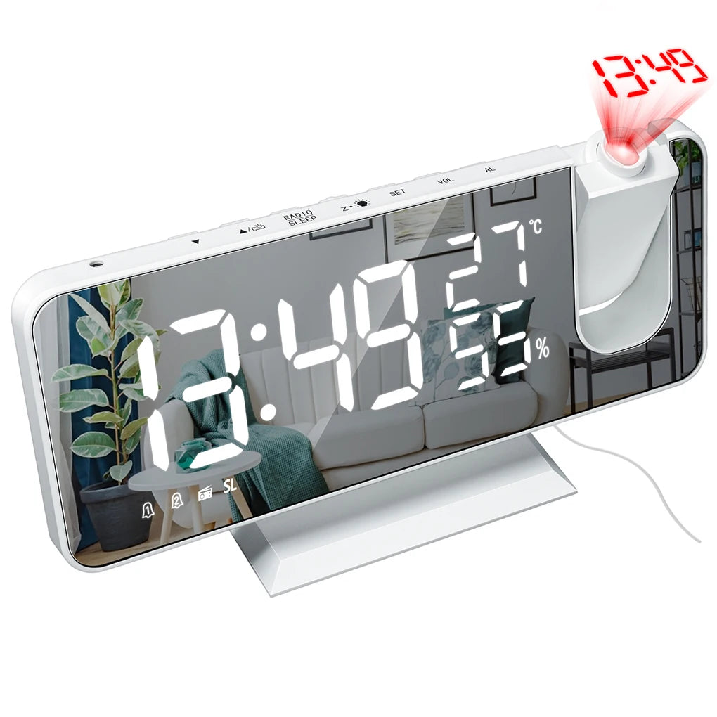 LED Digital Electronic Desktop Clocks, With Radio