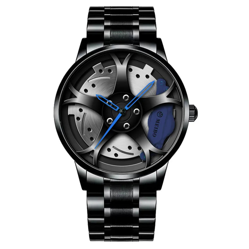 Car Wheel Hub Watches, Stainless Steel