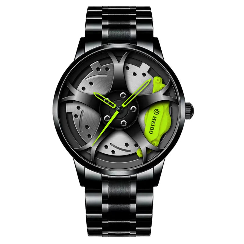 Car Wheel Hub Watches, Stainless Steel