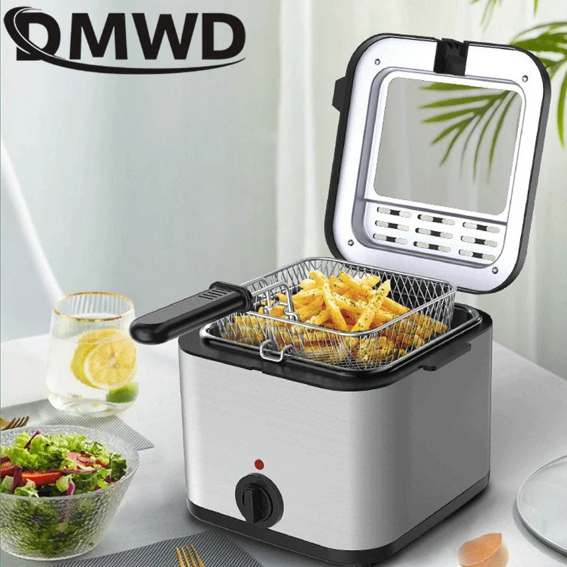 2.5L Electric Deep Fryer Oven Adjustable Thermostat