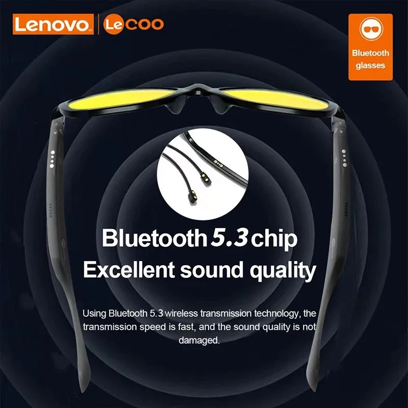 Lenovo Lecoo C8 Lite Smart Sunglasses, Bluetooth 5.3 Earphone