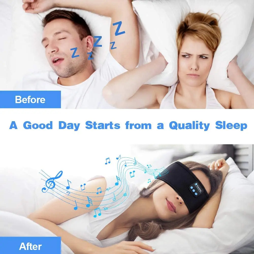 Wireless Bluetooth Earphone Headband For Sports And Sleeping