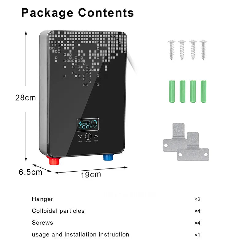 Mini Electric Tankless Water Heater 220V