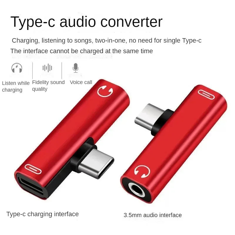 Jack Converter Earphone Audio Adapter, Type C