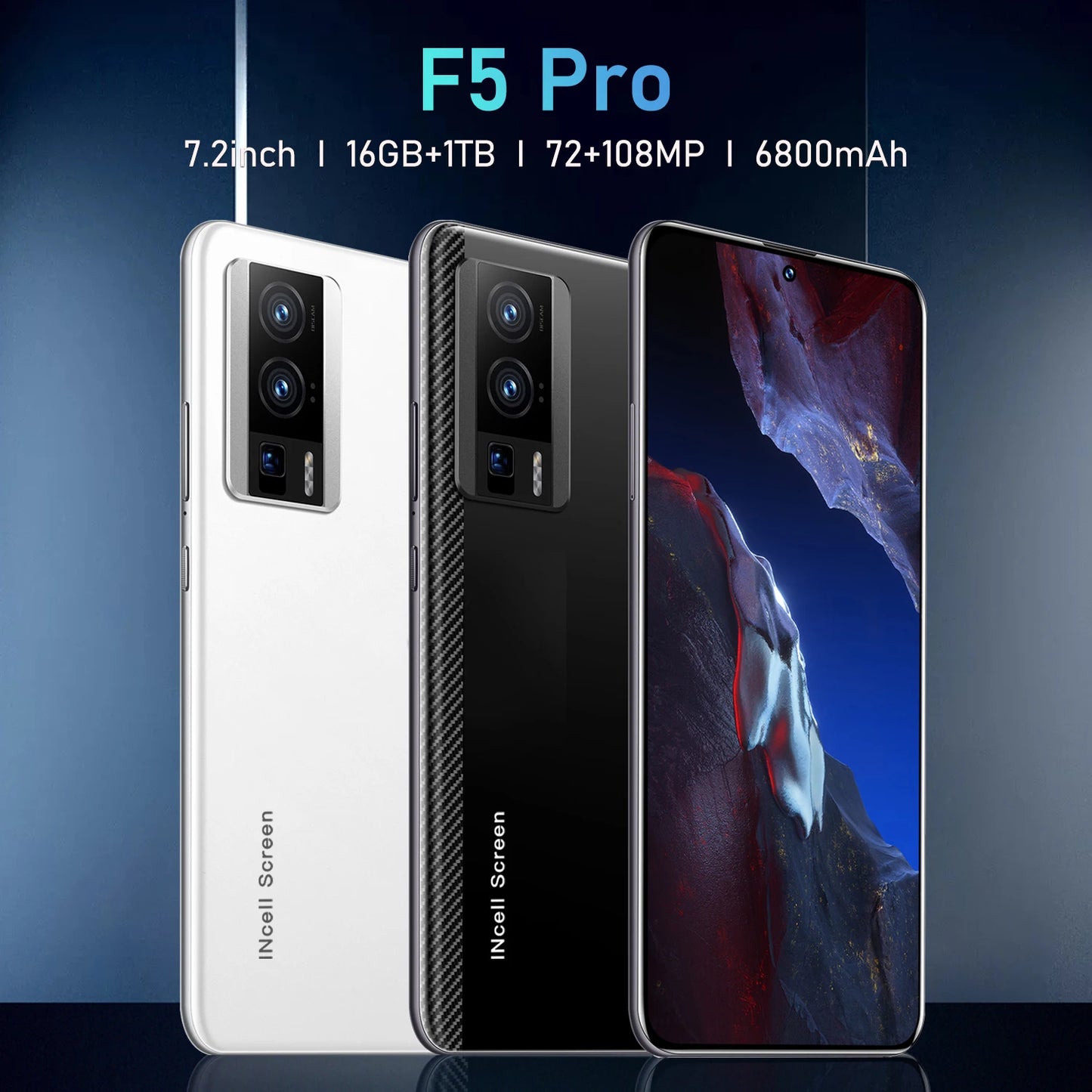 F5 Pro Smartphone 5G Android 7.2"