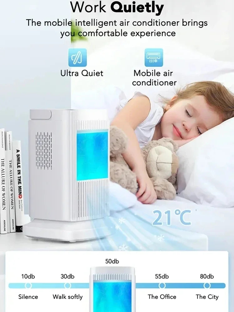 Portable Mini Air Conditioner, Electric Fan Semiconductor Refrigeration