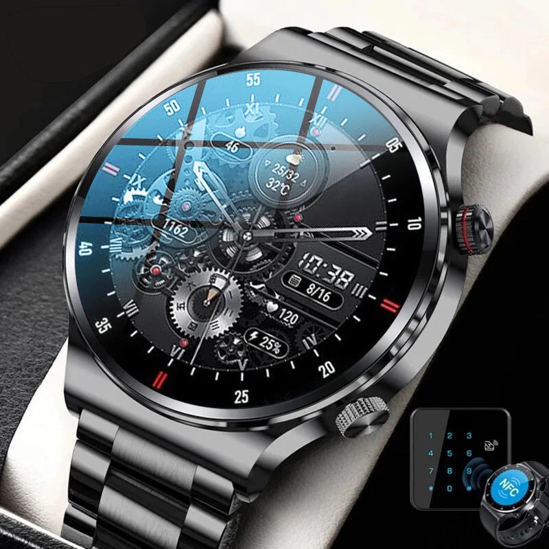 Luxury Smart Watches NFC BT Call for Men and Women