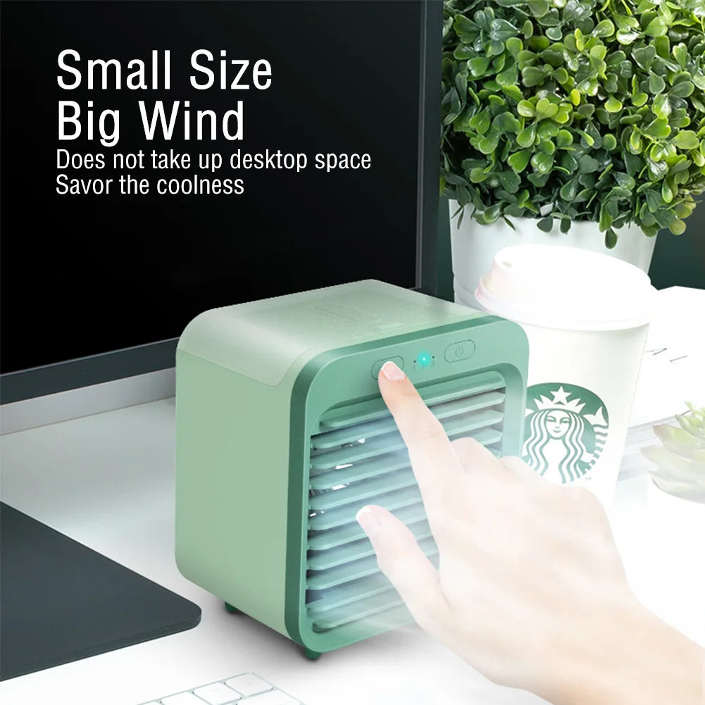 Mini Portable 3 Gear Air Conditioner Office Desktop Fan