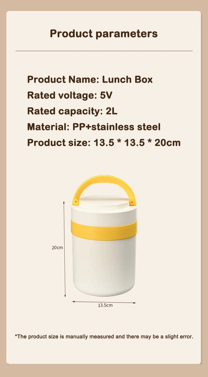 Portable Food Heating Container