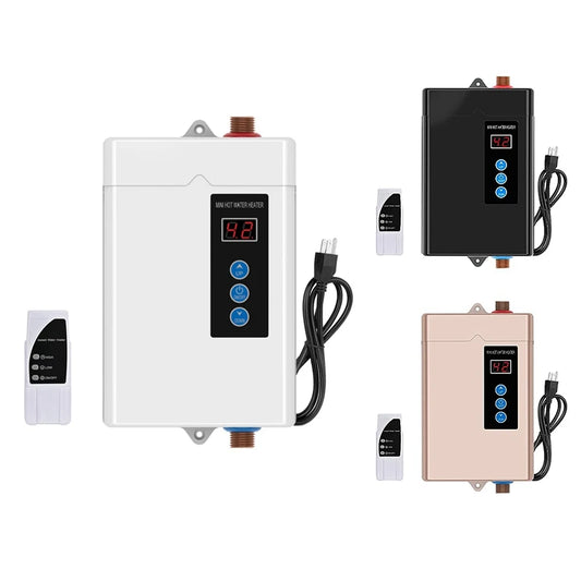 Tankless Electric Water Heater 3000W, With Remote Control, LCD Touch Screen Water Heat