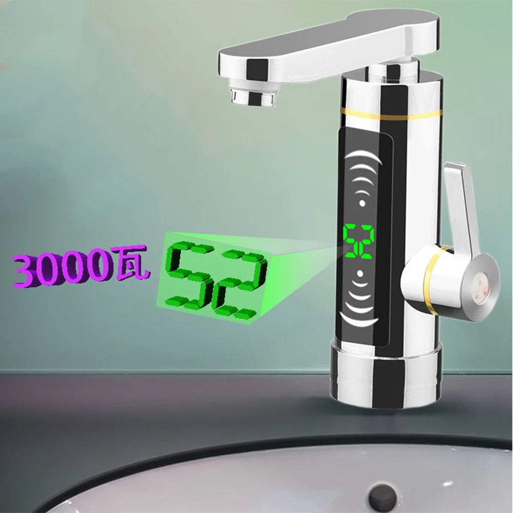 Instant Water Heater Faucet 3000W, with LED Digital Display US Plug