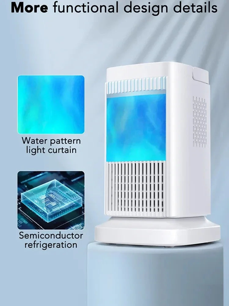 Portable Mini Air Conditioner, Electric Fan Semiconductor Refrigeration