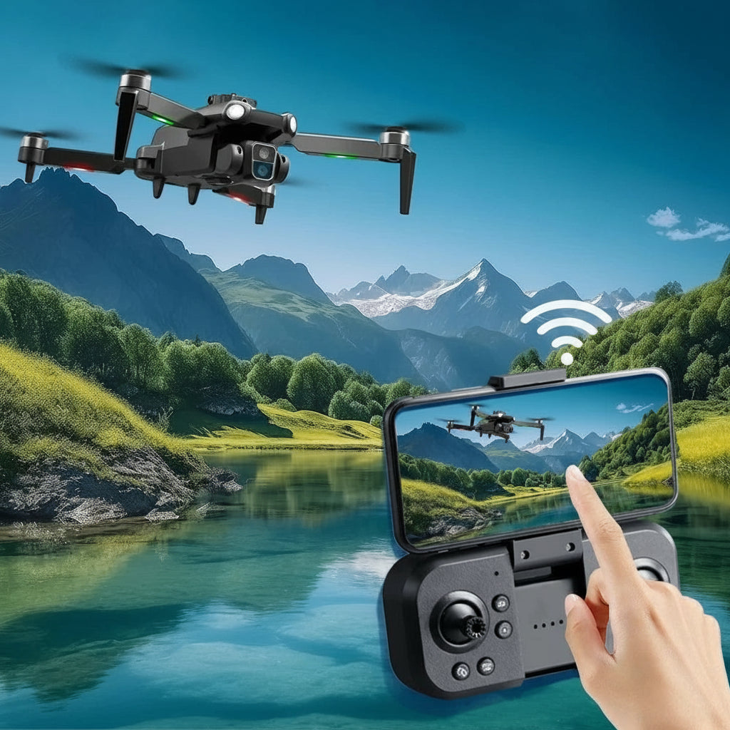 S119 Mini Drone, 4K HD Dual-Camera, WIFI Intelligent Obstacle Avoidance FPV, Brushless Motor Optical Flow Position RC Quadcopter