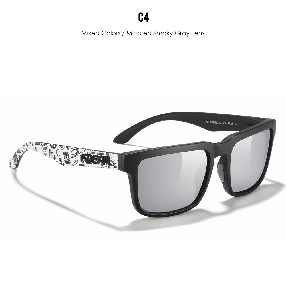 KDEAM Large Size Men's Sunglasses Polarized Photochromic Night Vision Oversized Sun Glasses Fashion Women Shades Width 154mm