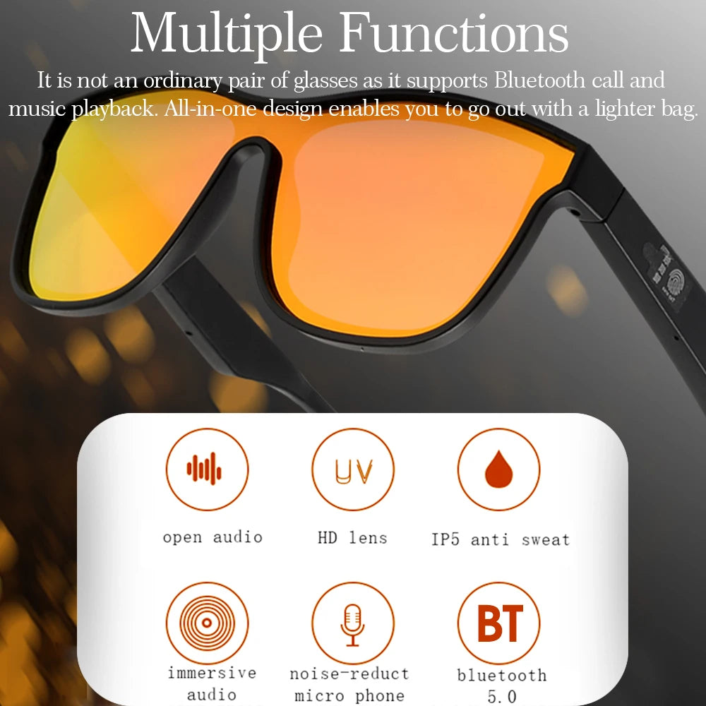 Upgraded Bluetooth 5.0 Smart Glasses