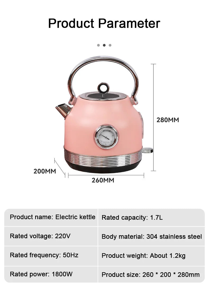 DMWD 220V Retro Electric Kettle