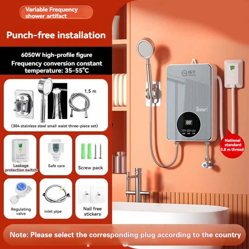 Tankless Electric Water Heater 220V 6000W