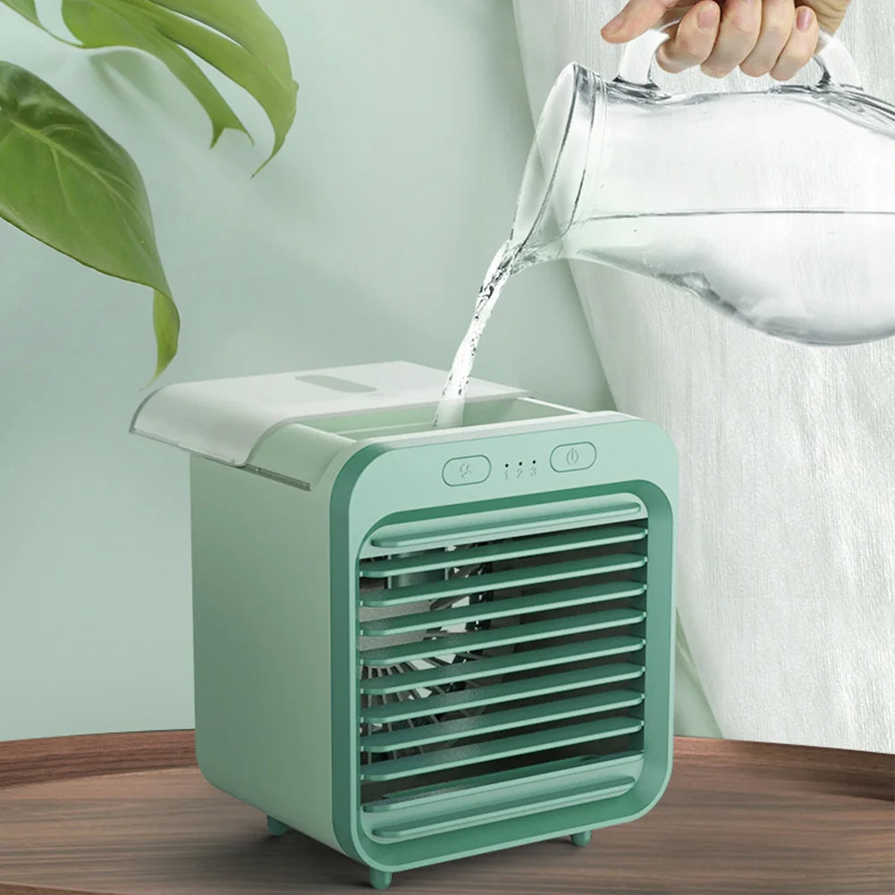 Mini Portable 3 Gear Air Conditioner Office Desktop Fan