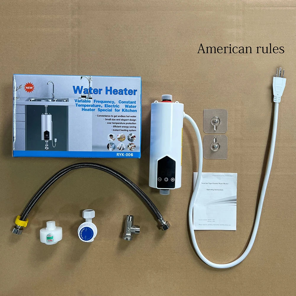 Tankless Water Heater With LCD Digital Display