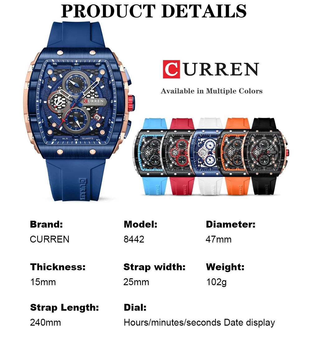 CURREN Chronograph Men's Wristwatches