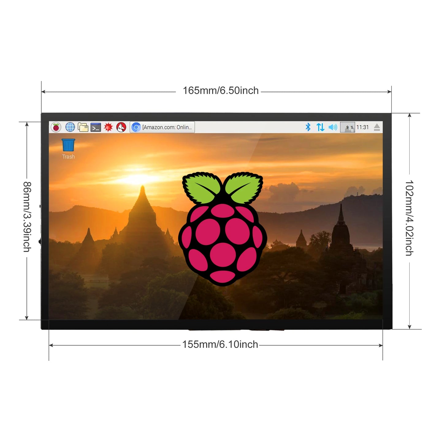 7Inch Raspberry PI Touch Screen, Dual Speakers