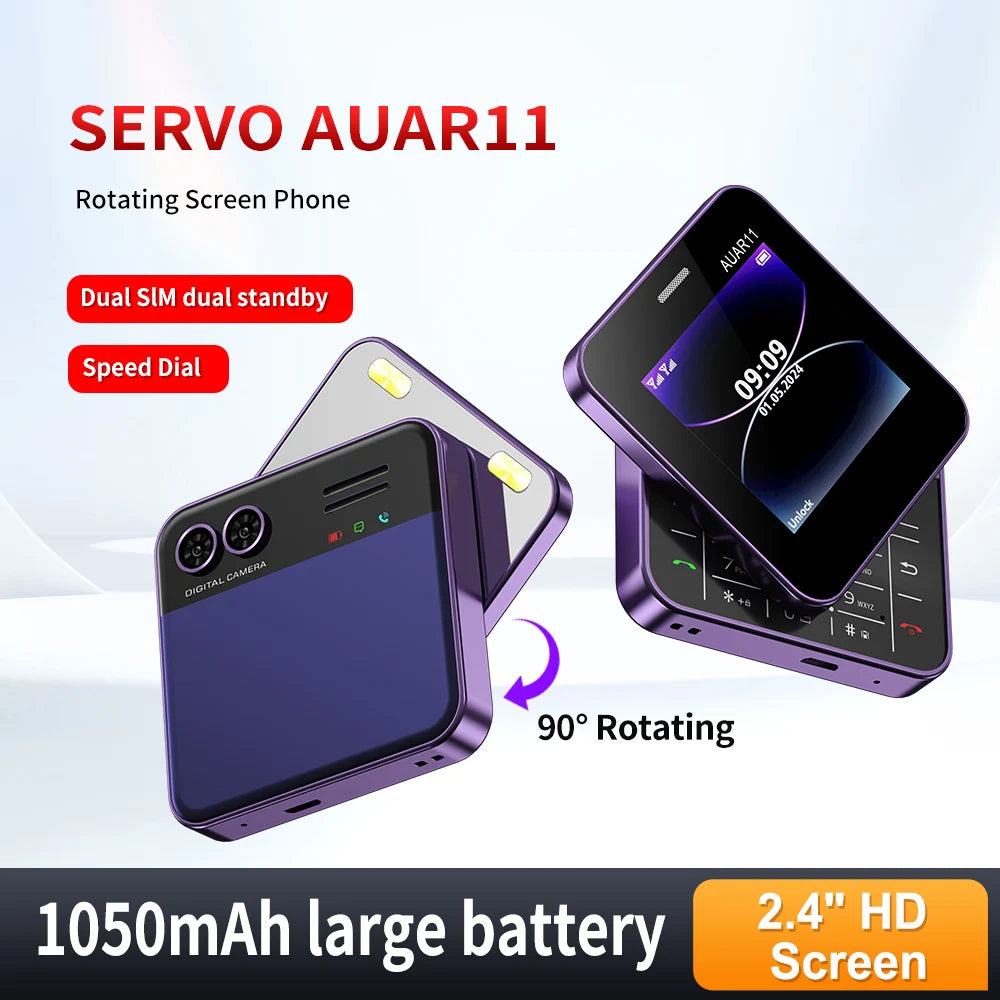 SERVO AUAR11 Side Sliding Mobile Phone, Dual Sim