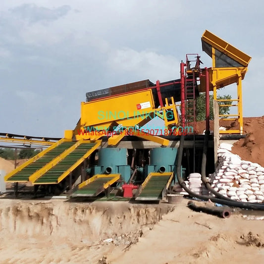 gold washing industrial rotary trommel, screen knelson concentrator machine