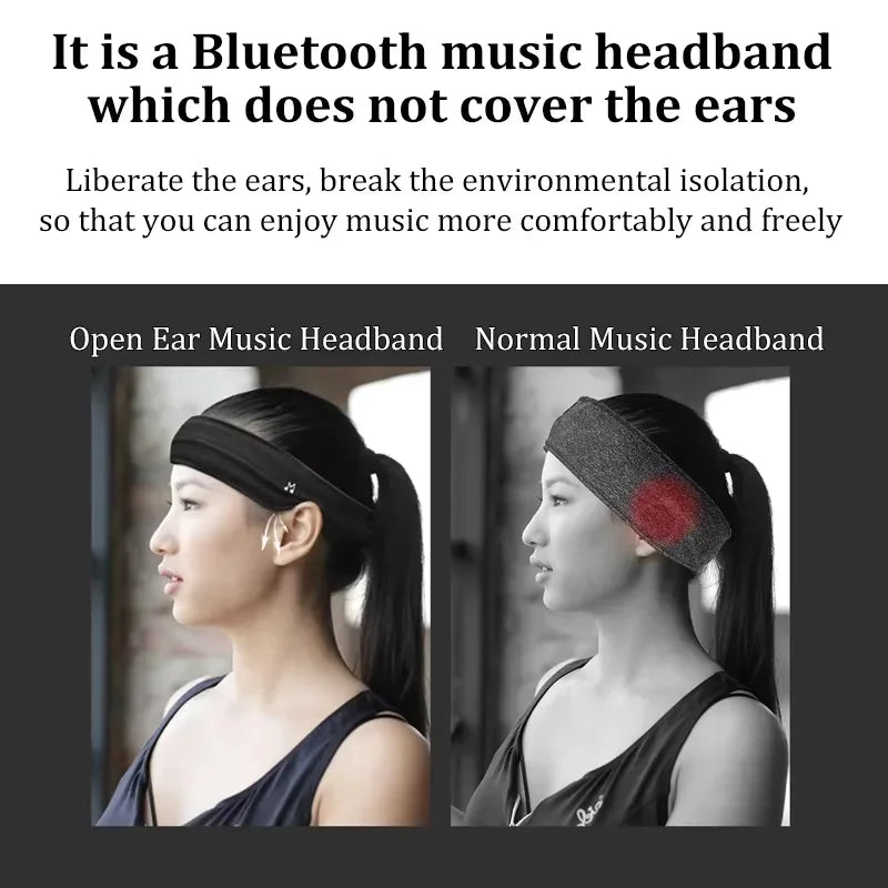 Bluetooth Headband Wireless Earphones with Mic for Sports