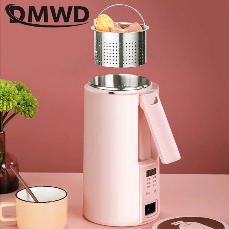 DMWD 600ML Portable Water Boiler, Food Blender Filter Free 220V