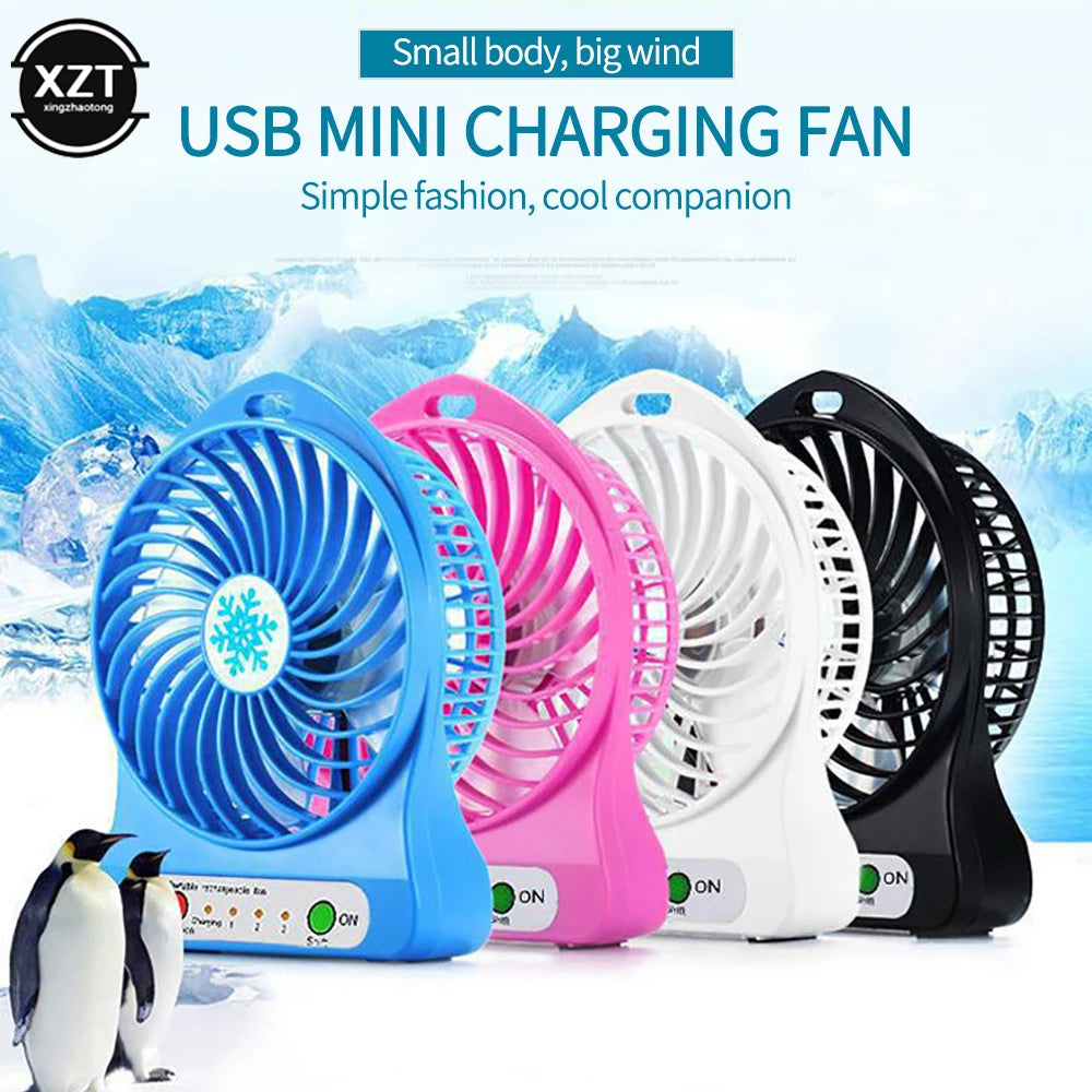 Mini Handheld Fan USB Rechargeable