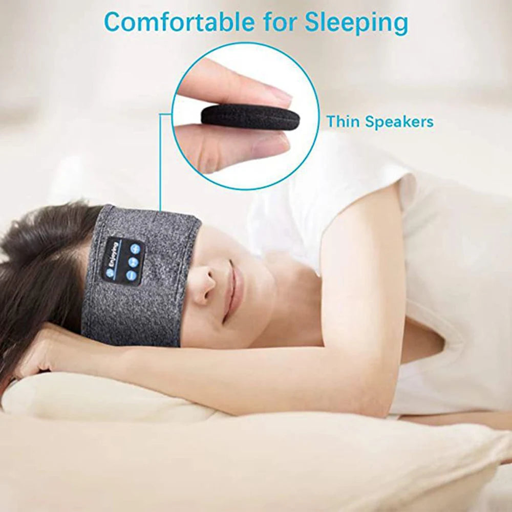 Wireless Bluetooth 5.0 Sleeper Eye Mask and Sport Headband Headphones