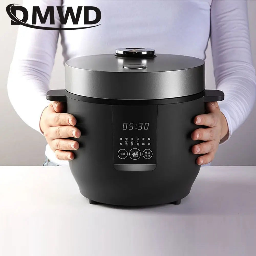 DMWD 2L Micro Pressure Rice Cooker, Electric Cooking Machine, Non-stick Liner 220V