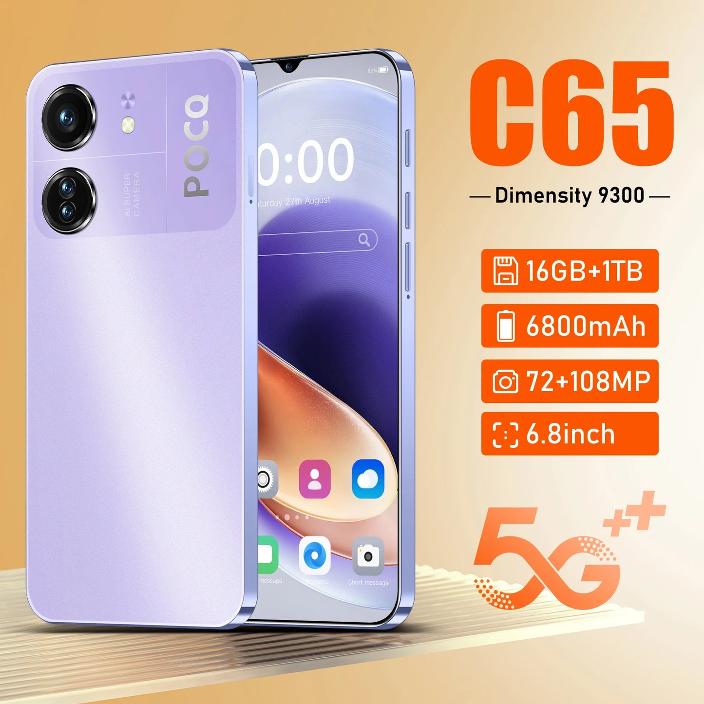 C65 Smartphone 5G 6.8Inch