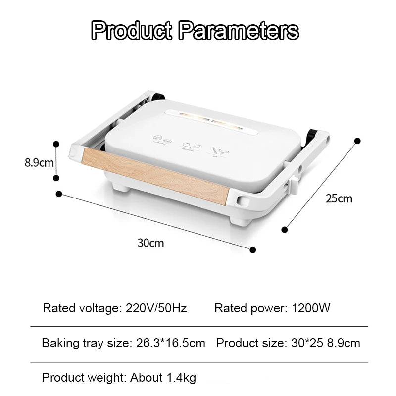 Multifunction Electric Grilling Machine Double-sided Heating