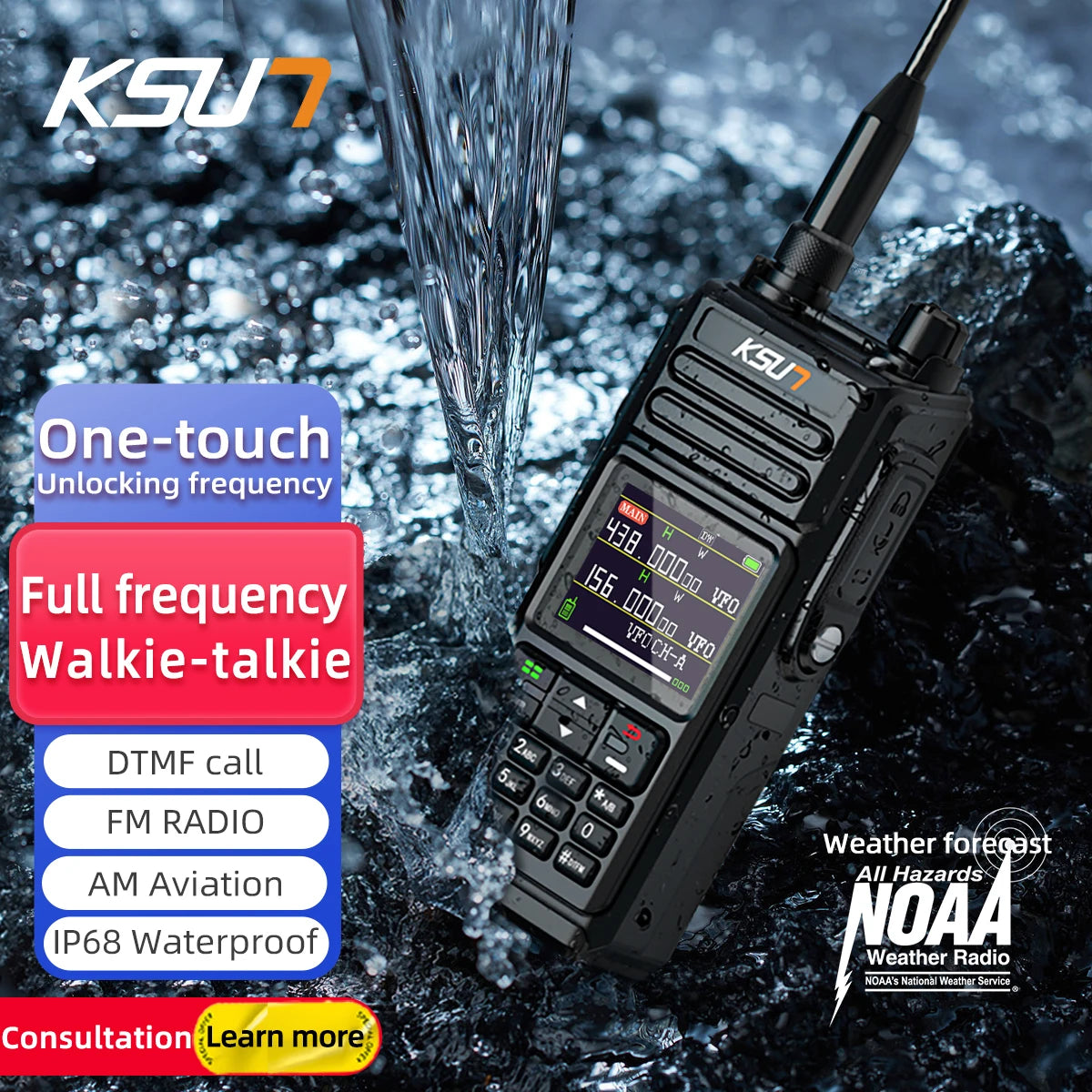 KSUT UV75P 10W Professional Walkie Talkie