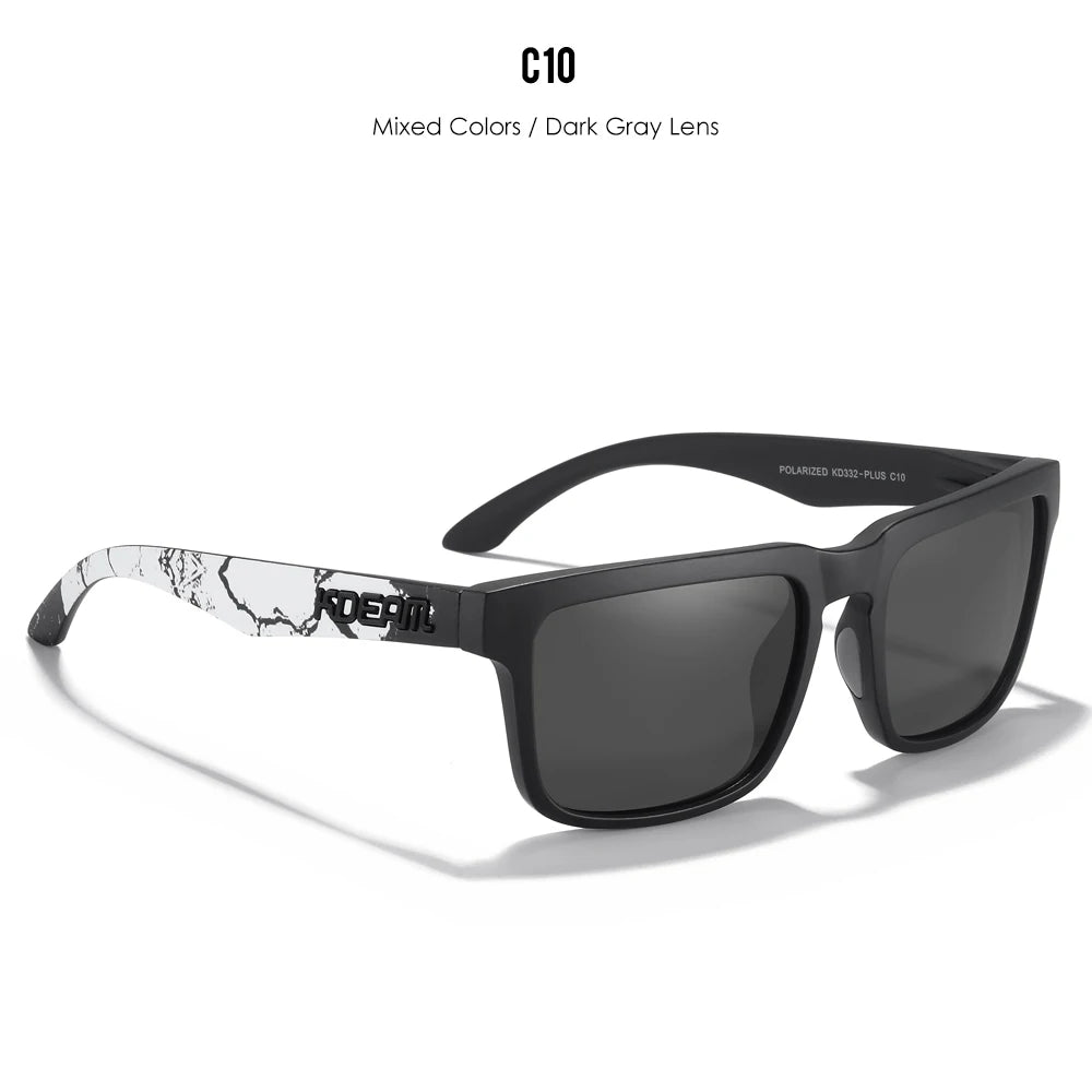KDEAM Large Size Men's Sunglasses Polarized Photochromic Night Vision Oversized Sun Glasses Fashion Women Shades Width 154mm