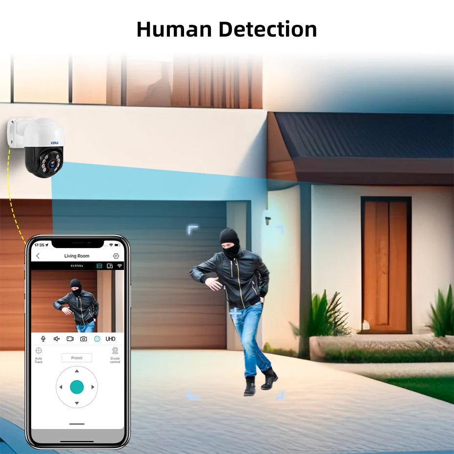 KERUI Home Security CCTV, With Audio And Vision Night