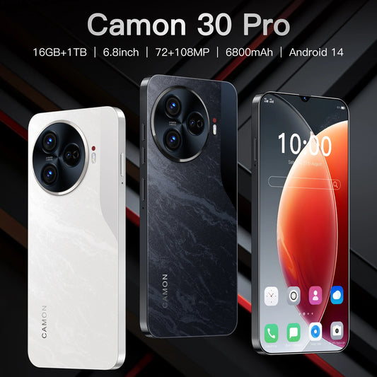 Camon 30 Pro Mobile Phones, 6.8Inch HD Screen SmartPhone